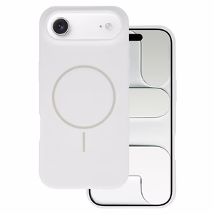 Magsafe Slim Silicone dėklas iPhone 17 Air baltas