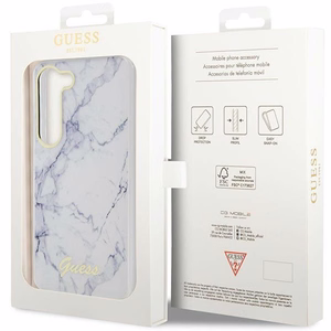 Guess GUHCS23SPCUMAH S23 S911 baltas/baltas kietas dėklas Marble