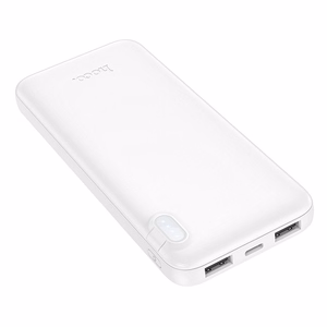 HOCO išorinė baterija 10000 mAh 2A J128 balta