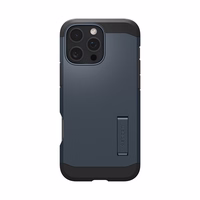 Spigen Tough Armor MagSafe Dėklas su stovu iPhone 16 Pro Max - tamsiai pilkas