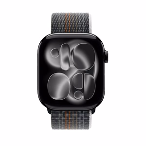 Crong Nylon sportinis Apple Watch dirželis, 44/45/46/49 mm, „Midnight Run“