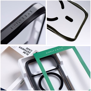 ROAR dėklas telefonui SLIM DEFENDER skirtas iPhone 15 Pro juodas