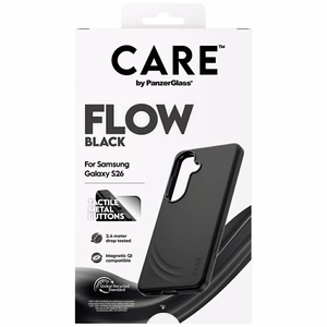 CARE by PanzerGlass Flow juodas QI dėklas Samsung Galaxy S26 - juodas