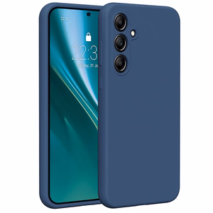 Etteri silikoninis dėklas telefonui Samsung Galaxy A35 5G tamsiai mėlynas