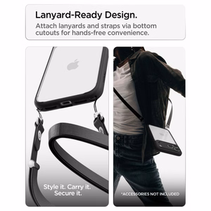 Spigen Ultra Hybrid dėklas, skirtas iPhone 18 Pro Max / 17 Pro Max – spalva: matinė juoda