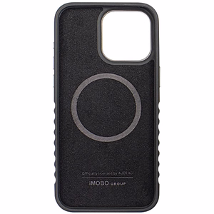Audi Natūralios odos dėklas su MagSafe iPhone 14 Pro Max - juodas ir raudonas