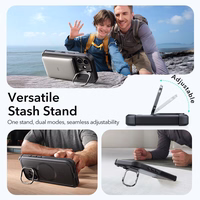 ESR Cyber Kickstand Magnetinis dėklas telefonui iPhone 17 - juodas