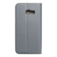 Išmanusis dėklas knygos tipo SAMSUNG A3 2017 - pilkas (m)