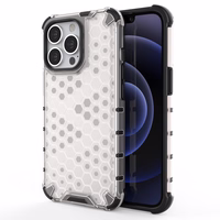 Honeycomb Case šarvu dangtelis su TPU buferiu iPhone 13 Pro skaidrus
