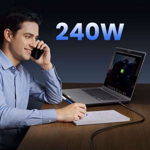 "Orico" USB4 Thunderbolt5 kabelis 80Gb/s 240W iš USB-C į USB-C 1,5 m - juodas