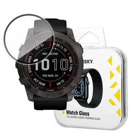 Wozinsky Hibridinis apsauginis stiklas Garmin Fenix 7X juodas