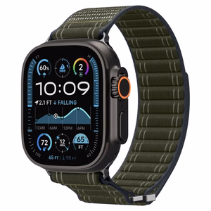 SPIGEN WBF0 dirželis APPLE WATCH 8 / 9 / 10 / 11 / SE / ULTRA (44 / 45 / 46 / 49 MM) žalias