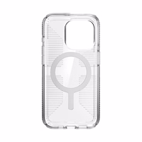 Speck Gemshell Grip + MagSafe - dėklas iPhone 15 Pro (Clear / Chrome Finish)