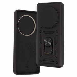 Slide Camera Armor dėklas telefonui Xiaomi Redmi A3 Pro juodas