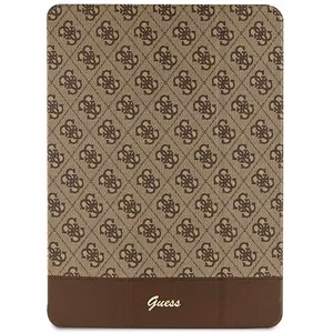 Guess 4G Stripe Allover dėklas iPad Pro 12.9" - rudas
