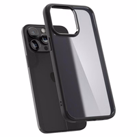 Spigen Ultra Hybrid dėklas telefonui iPhone 15 Pro Max - Skaidrus juodas