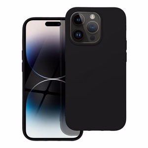 SILIKONINIS dėklas telefonui IPHONE 14 Pro juodas