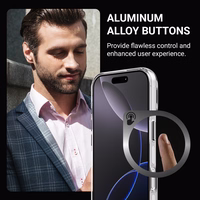 Crong Clear MAG Pro - iPhone 16 Pro Max MagSafe dėklas (Clear)