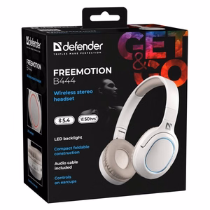 Ausinės DEFENDER BLUETOOTH FREEMOTION B444 smėlinės