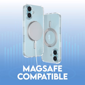 CARE by PanzerGlass Funkcinis dėklas telefonui su stovu iPhone 16 6.1" sidabrinis/sidabrinis Magnetinis 1325