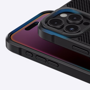 AmazingThing Titan Max Dėklas telefonui su 600D aramidinių pluoštų iPhone 16 Pro - juodas