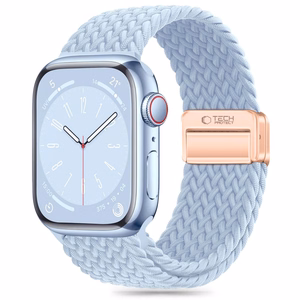 TECH-PROTECT NYLONMAG APPLE WATCH 4 / 5 / 6 / 7 / 8 / 9 / SE (38 / 40 / 41 MM) ŠVIESIAI MĖLYNAS