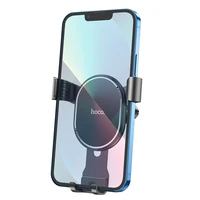 HOCO gravitacinis automobilinis laikiklis oro angai CA56 PLUS metalinis šarvas juodas