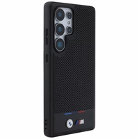 BMW odinis trispalvės juostos MagSafe dėklas Samsung Galaxy S25 Ultra - juodas