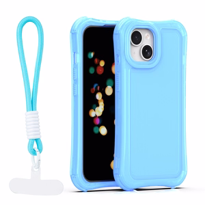 Safepop dėklas su dirželiu skirtas iPhone 15 6,1" mėlynas