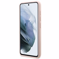 Karl Lagerfeld KLHCS23MSNIKBCP S23+ S916 kietas dėklas rožinis/rožinis Silikoninis Ikonik