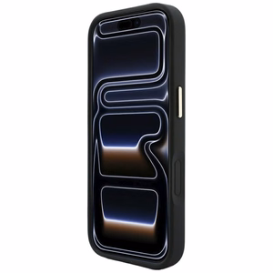 Dėklas, skirtas IPHONE 18 Pro Max/17 Pro max suderinamas su „MagSafe“ (Stripe Round and Classic Logos 4G) (spalva: juoda)