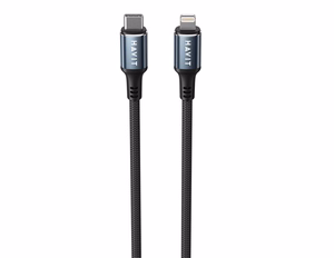 Havit CB6311 - USB Type C į Lightning laidas, 1 m (juodas)