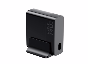 Havit UCLE004 EU - GaN penkių prievadų kelioninis įkroviklis 140 W, juodas