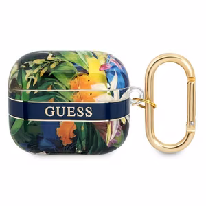 Guess GUA3HHFLB AirPods 3 cover blue/blue Flower Strap Collection