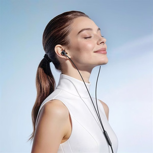 Hoco M119A laidinės ausinės su mikrofonu, 3,5 mm / USB-C jungtis, juodos