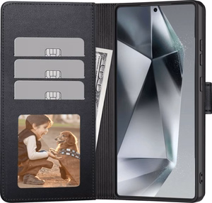 Dėklas Tech-Protect Wallet Samsung S731 S25 FE juodas