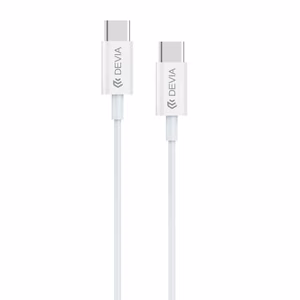 Devia кабель Smart EC042 PD USB-C - USB-C 60W 3A белый