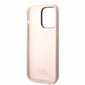 Karl Lagerfeld Silicone Choupette dėklas telefonui iPhone 14 Pro Max - rožinis