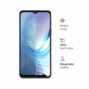 Apsauginis stiklas (m) - mėlynas Motorola G50