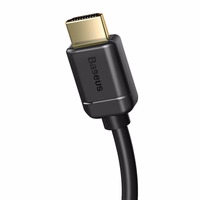 Baseus HDMI 2.0 kabelis 4K 60 Hz 3D HDR 18 Gbps 1 m juodas (CAKGQ-A01)
