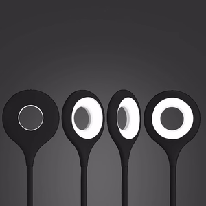 Mini Wozinsky belaidė LED skaitymo lempa su segtuku + USB-C laidas - Juoda