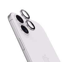 Benks grūdintas stiklas DR Sapphire Lens Protector kamerai iPhone 17 (2 lęšiai) sidabrinis