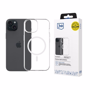 "3mk Armor Magcase" dėklas "iPhone 15 Plus" - skaidrus
