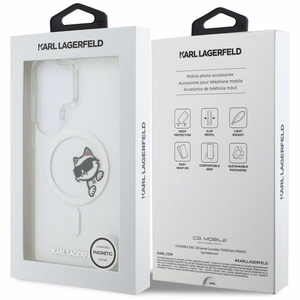 Karl Lagerfeld dėklas Magnetic IML Peekaboo Choupette skirtas Samsung Galaxy S26 Ultra skaidrus