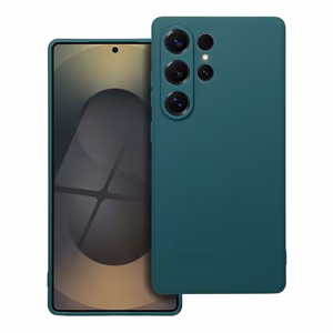 Чехол для Samsung S25 ULTRA, матовый тёмно-зелёный