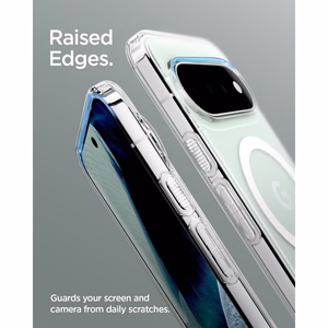 Spigen Ultra Hybrid Mag MagSafe dėklas, skirtas Google Pixel 11 Pro, skaidrus / baltas