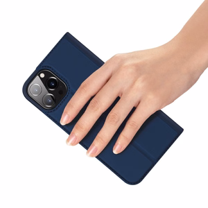 Dux Ducis Skin Pro knygos tipo dėklas telefonui iPhone 13 Pro Max mėlynas