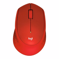 Logitech pelė M330 Silent Plus Red