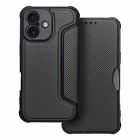 RAZOR knygos tipo dėklas telefonui IPHONE 16 Plus tamsiai žalias