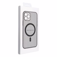 Dėklas telefonui MAG COVER suderinamas su MagSafe SAMSUNG S25 – skaidrus blizgučiai